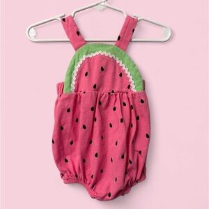 Goodlad Baby Watermelon Romper Bubble Playsuit Pink Green 9M Summer Fruit